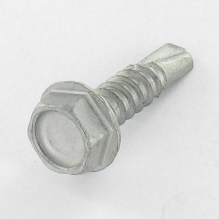 1 x Tornillo autoperforante cabeza hexagonal 4.8X19 rosca chapa Acero bruto GEOMET 500A