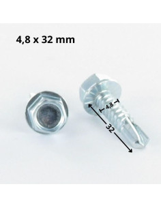 Tornillo autoperforante cabeza hexagonal 4.8X32 rosca... 2