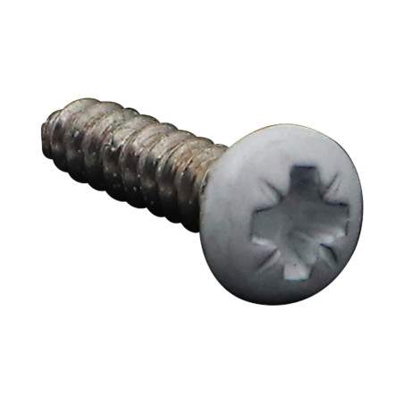 1 x Tornillo chapa Inoxidable A2 cabeza abovedada ancha Pozi 3.5X16 RAL9016 blanco tráfico