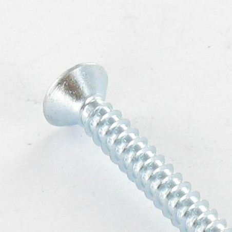 1 x Tornillo chapa cabeza fresada/testa svasat Pozi 3.5X38 Acero cincado blanco