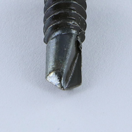 1 x Tornillo autoperforante cabeza hexagonal 4.8X32 rosca chapa Acero cincado negro