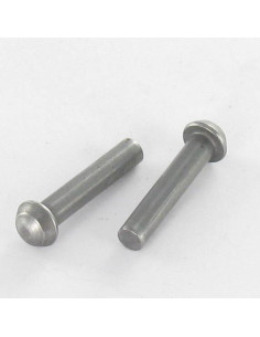 Remache macizo cabeza redonda 10X25 Acero bruto