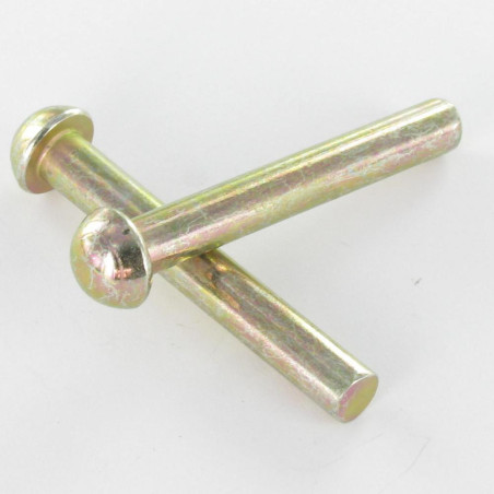 1 x Remache macizo cabeza redonda 3.5X11.5 Bicromato