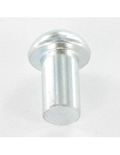 Remache macizo cabeza redonda 5X50 Acero cincado blanco 2