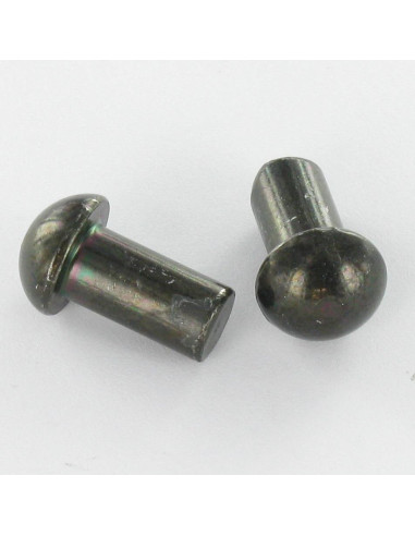 1 x Remache macizo cabeza redonda 6.5X12 Acero...