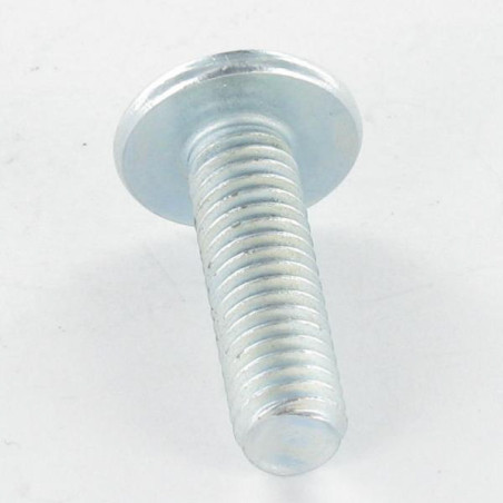 1 x Tornillo poelier cabeza redonda ancha Pozi ranura M5X35 Acero cincado blanco