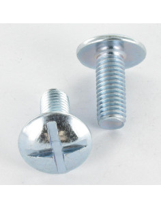 Tornillo poelier cabeza redonda ancha ranura en cruz...
