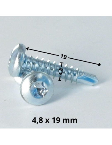 1 x Tornillo autoperforante cabeza cilíndrica...