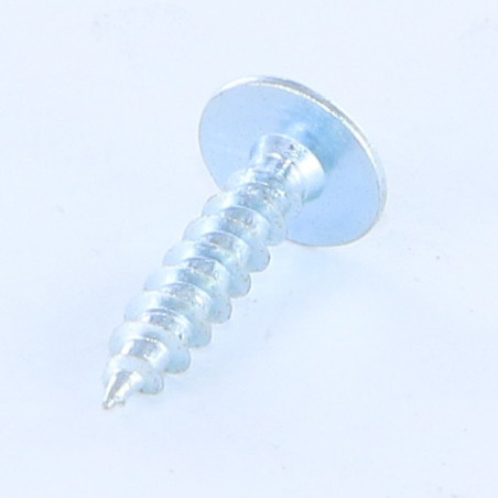 1 x Tornillo madera aglomerado poelier cabeza redonda ancha Pozi PZ4 4.5X20 Acero cincado blanco