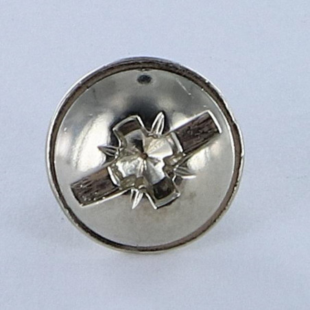 1 x Tornillo poelier cabeza redonda ancha Pozi ranura M6X10 Acero niquelado