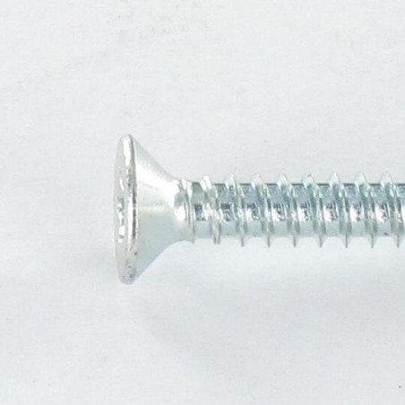 1 x Tornillo autoperforante cabeza fresada/testa svasat TORX T25 5.5X32 dentado Acero cincado blanco