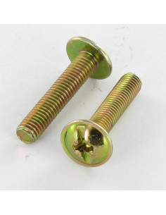 Tornillo poelier cabeza redonda ancha Pozi ranura M4X37...