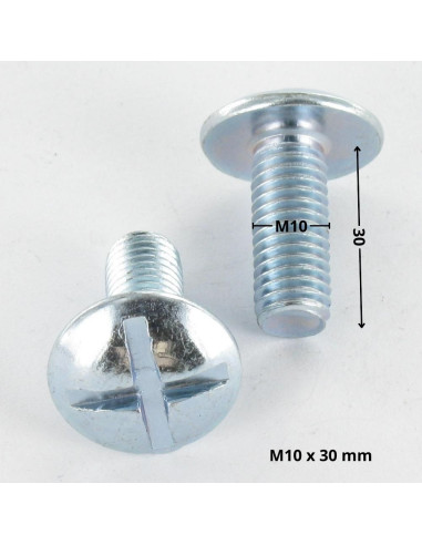 1 x Tornillo poelier cabeza redonda ancha...