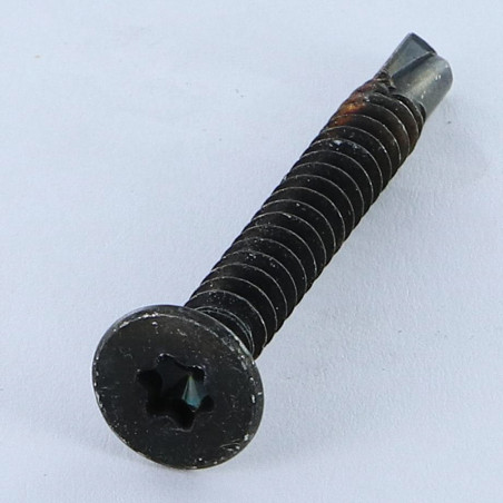 1 x Tornillo autoperforante cabeza fresada/testa svasat TORX T25 5.5X50 Acero cincado negro