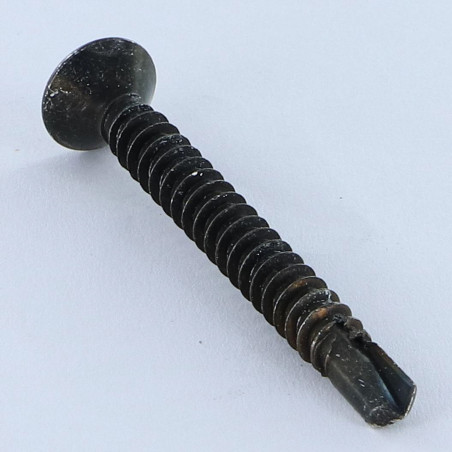 1 x Tornillo autoperforante cabeza fresada/testa svasat TORX T25 5.5X50 Acero cincado negro