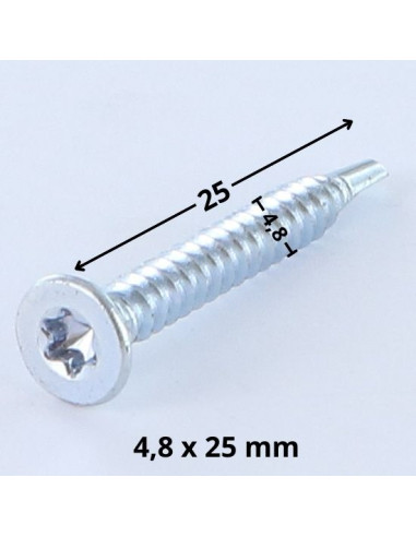 1 x Tornillo autoperforante cabeza...