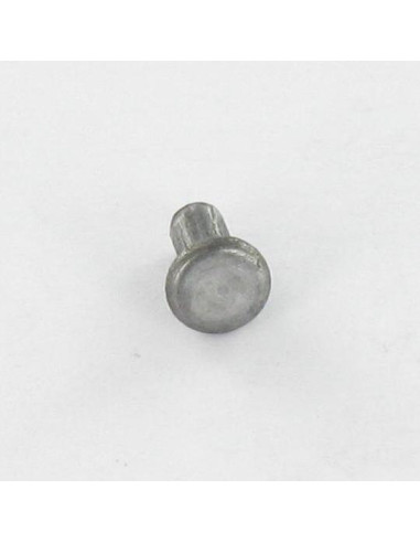 1 x Remache macizo cabeza plana 4X8 Acero bruto