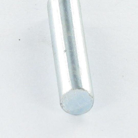 1 x Eje liso 5X73 Acero cincado blanco