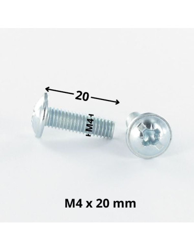 1 x Tornillo poelier cabeza redonda ancha Pozi...