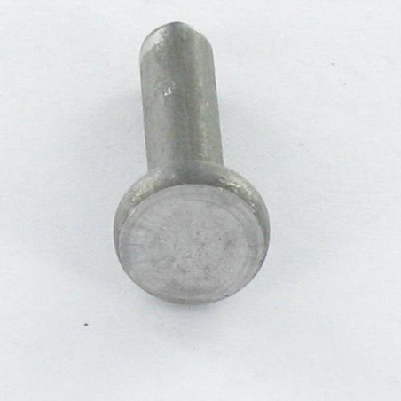 1 x Remache macizo cabeza plana 6X12 Acero bruto