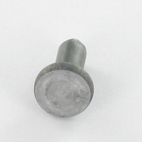 1 x Remache macizo cabeza plana 6X12 Acero bruto