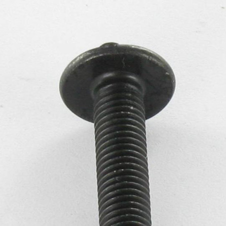 1 x Tornillo poelier cabeza redonda ancha Pozi ranura M4X30 Acero cincado negro