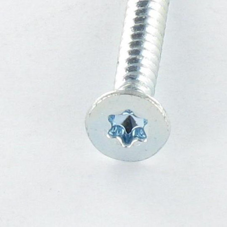 1 x Tornillo autoperforante cabeza fresada/testa svasat TORX T20 4.2X19 Acero cincado blanco