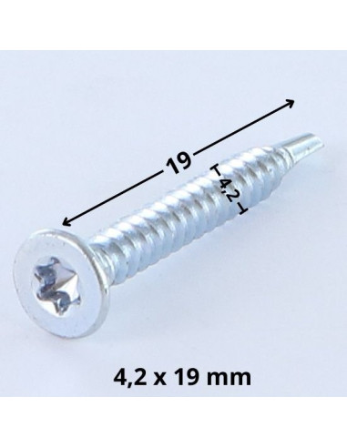 1 x Tornillo autoperforante cabeza...