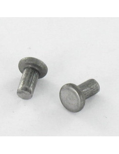 Remache macizo cabeza plana 4X10 Acero bruto