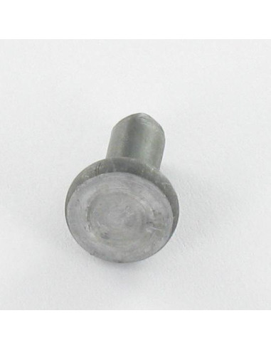1 x Remache macizo cabeza plana 4X10 Acero bruto