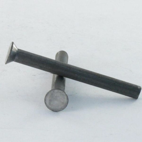 1 x Remache macizo cabeza fresada/testa svasat 3X8 Acero bruto