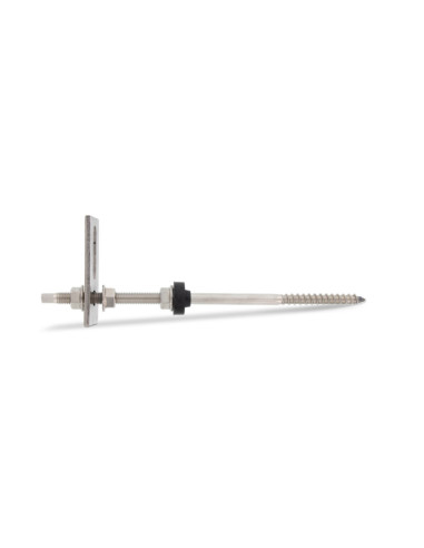 1 x Tornillo panel solar doble rosca con placa...