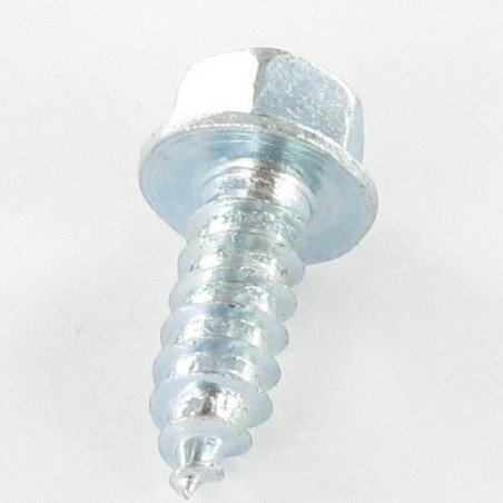 1 x Tornillo chapa cabeza hexagonal resalto reborde dentado 6.3X16 Acero cincado blanco