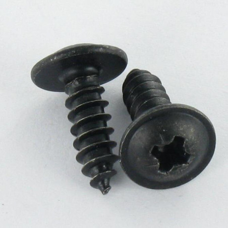 1 x Tornillo chapa poelier cabeza redonda ancha Pozi 4.8X32 Acero cincado negro