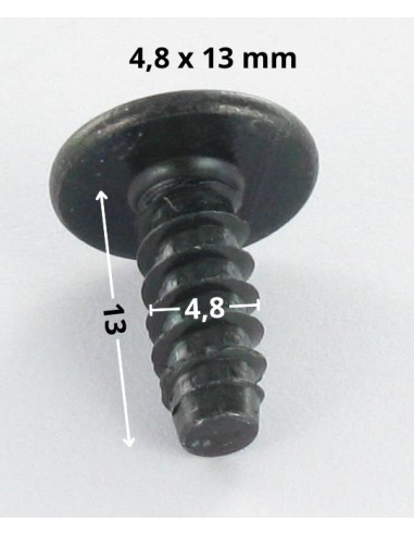 1 x Tornillo chapa poelier cabeza redonda ancha...