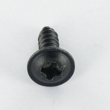 1 x Tornillo chapa poelier cabeza redonda ancha Pozi 4.8X9.5 Acero cincado negro PUNTO A