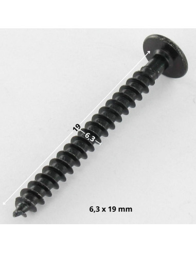 1 x Tornillo chapa cabeza hexagonal 6.3X19 +...