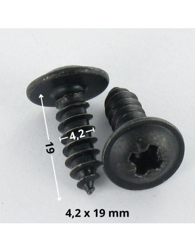 1 x Tornillo chapa poelier cabeza redonda ancha...