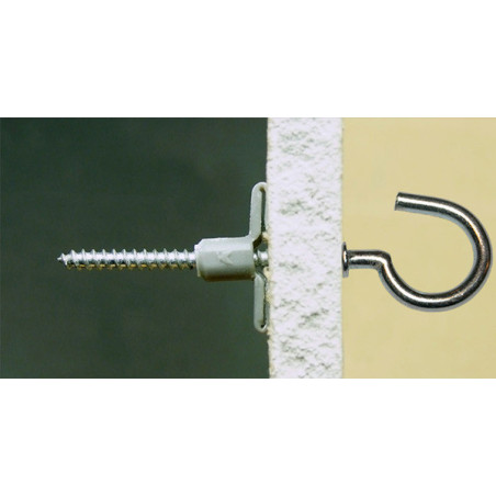 1 x Taco Nylon 8X40 con Gancho con reborde 4X45