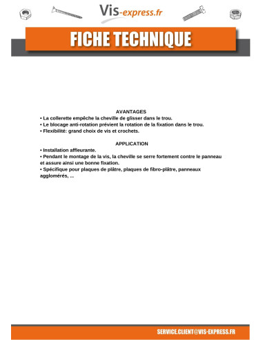 1 x Taco Nylon 8X40 con Tornillo de ojo con...