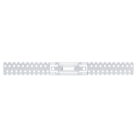 1 x Percha en forma de U para perfiles de 60 mm Acero cincado blanco