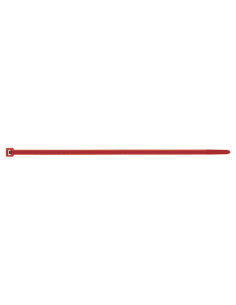 Abrazaderas de sujeción inox Nylon rojo 3.6X140