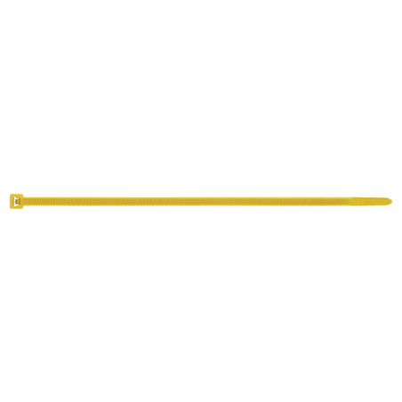 1 x Abrazaderas de sujeción inox Nylon Amarillo 4.8X200