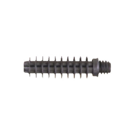 1 x Taco roscado para resalto reborde M6X37 nylon nero