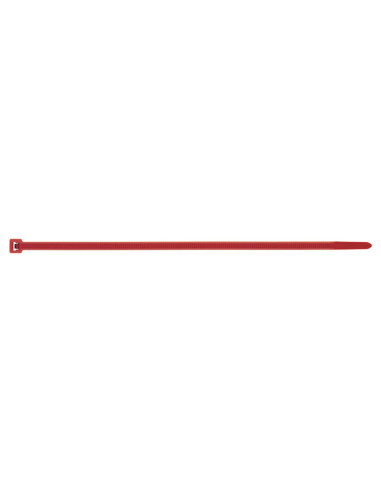 1 x Abrazaderas de sujeción inox Nylon rojo 3,6...