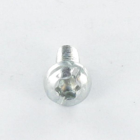 1 x Tornillo autorroscante cabeza cilíndrica TORX roscado en ranura 5X10 dentado Acero cincado negro