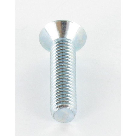 1 x Tornillo metales cabeza fresada/testa svasat TORX T25 M5X12 Clase 8.8 Acero cincado blanco DIN965