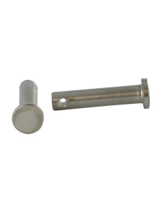 Pasador cabeza plana 8X22 perforada 3 Inoxidable A4
