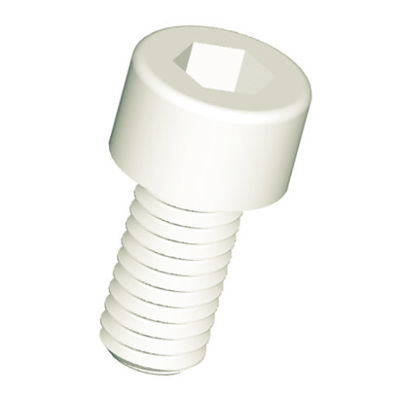 1 x Tornillo metales CHC BTR llave de 4 M5X40 natural nylon