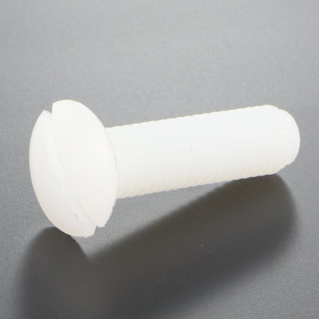 1 x Tornillo metales cabeza fresada abombada ranura M5X50 natural nylon